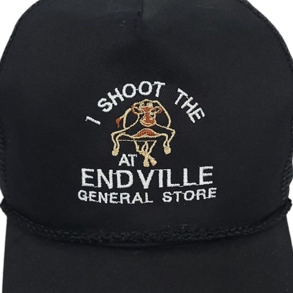 I Shoot The Bull At Endville General Store Mesh Snapback Cap Trucker Ball Hat - Picture 2 of 9